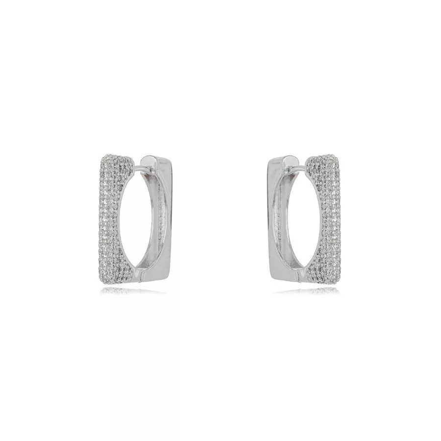 Brinco Argola Micro Zircônia - Bella Roseh